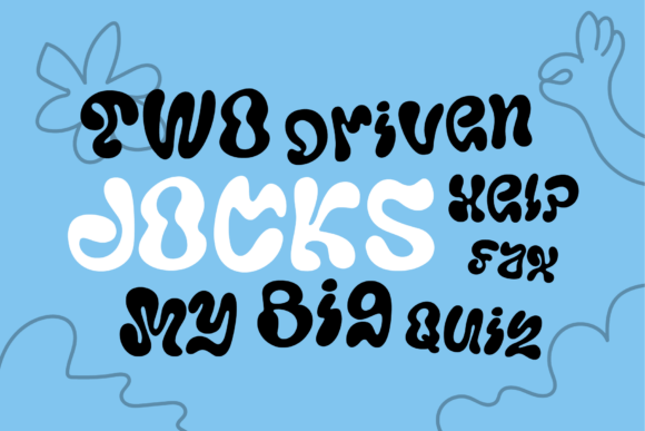 Menjalar Liquid Font PNG with transparent background - Preview 2