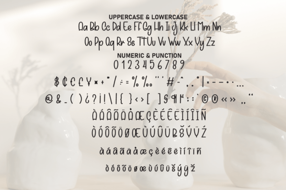 Minimalist Handmade Font PNG with transparent background - Preview 6