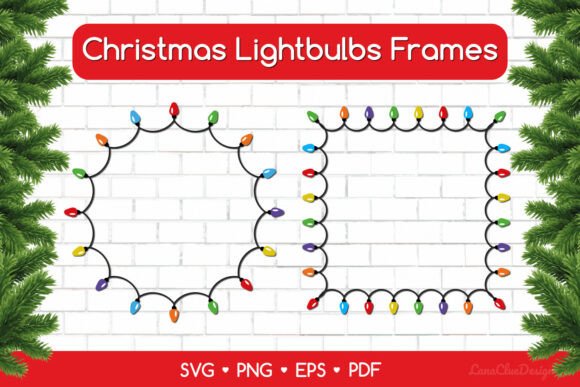 Round and Square Christmas Lights Frames