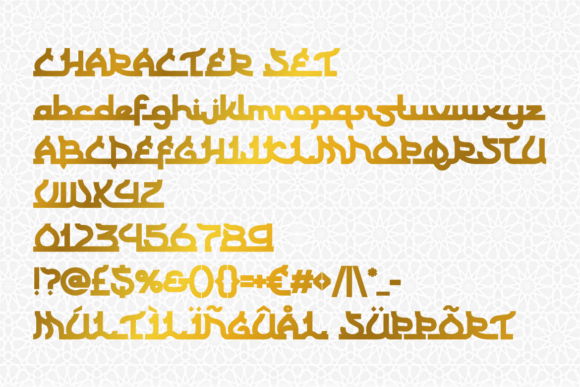 Sacred Mubarak Font PNG with transparent background - Preview 4