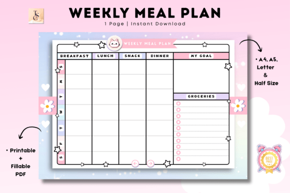 Weekly Meal Planner Printable
