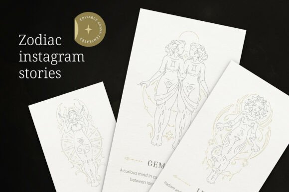 Zodiac Instagram Stories Canva Graphics