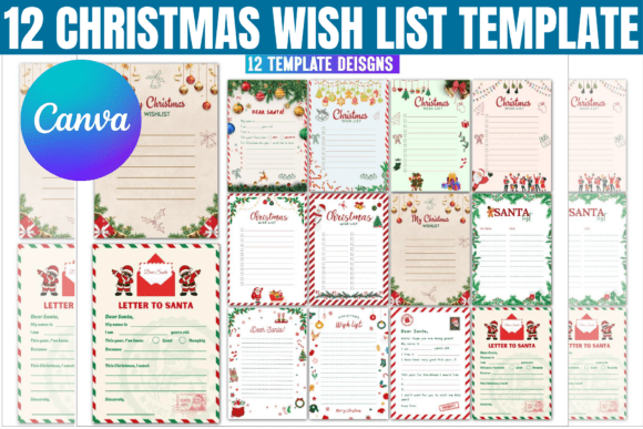 12 Editable Christmas Wish List Template