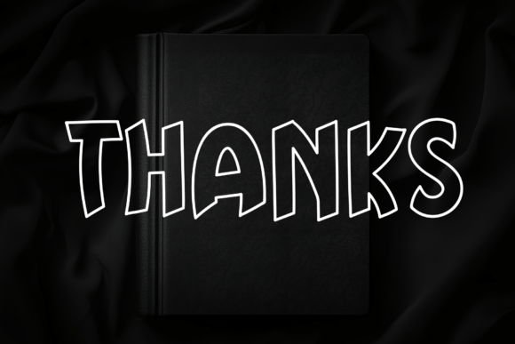 Book Black Font - Preview 6