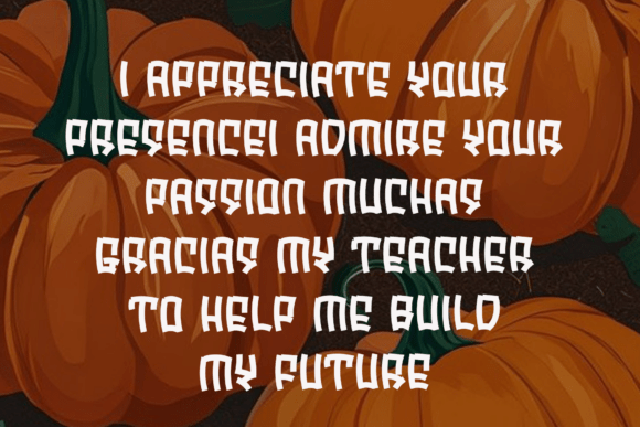Breaks Pumpkin Font - Preview 3