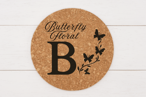 Butterfly Floral Monogram Font - Preview 4