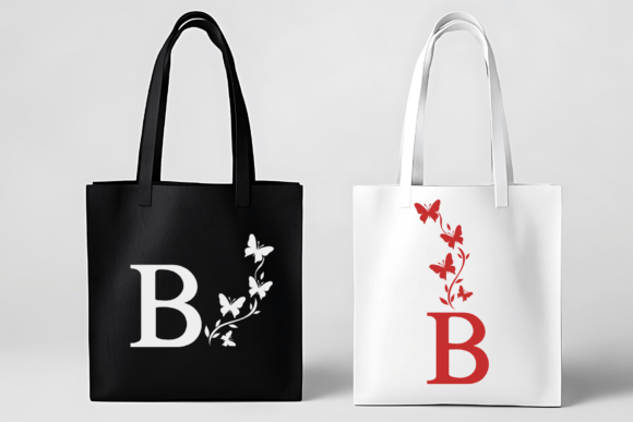 Butterfly Floral Monogram Font - Preview 6
