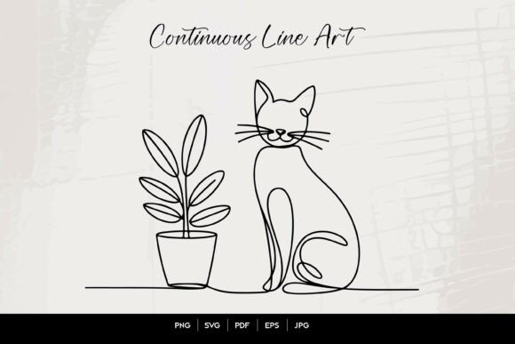 Cat Line Art