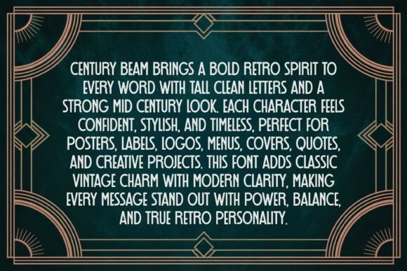 Century Beam Font - Preview 1