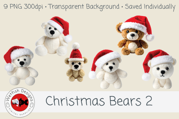 Christmas Bears 2 – 6 PNG Clipart
