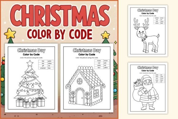 Christmas Color by Code Worksheets