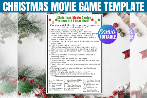 Christmas Movie Trivia Game Printable