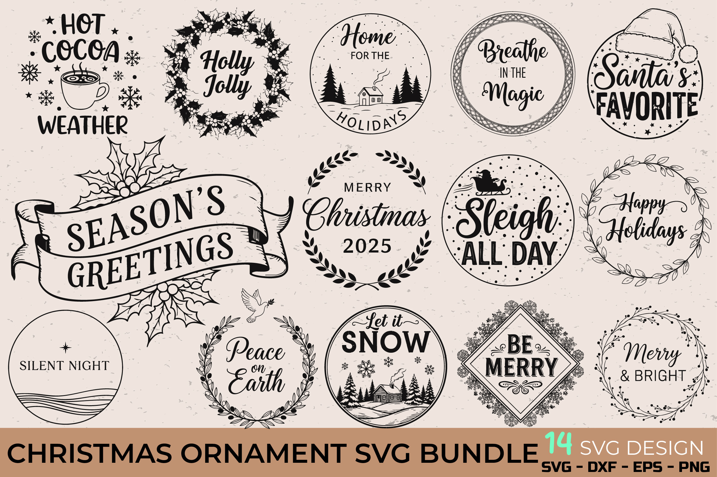 Christmas Ornament Svg Bundle 67