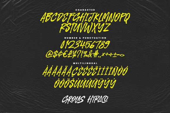 Grous Hiraco Font - Preview 5