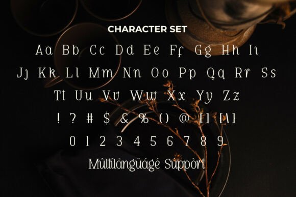 New Leaves Font PNG with transparent background - Preview 3