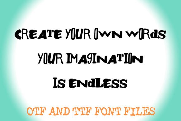 Random Alphabet Font PNG with transparent background - Preview 2