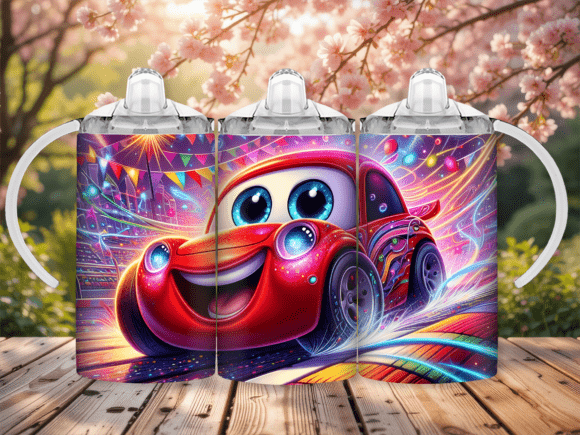 Red Speedster Sippy Cup Kids Tumbler PNG