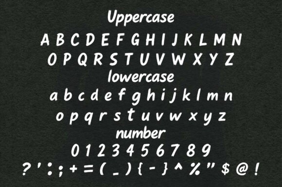 Rough Brush Font font preview - 2