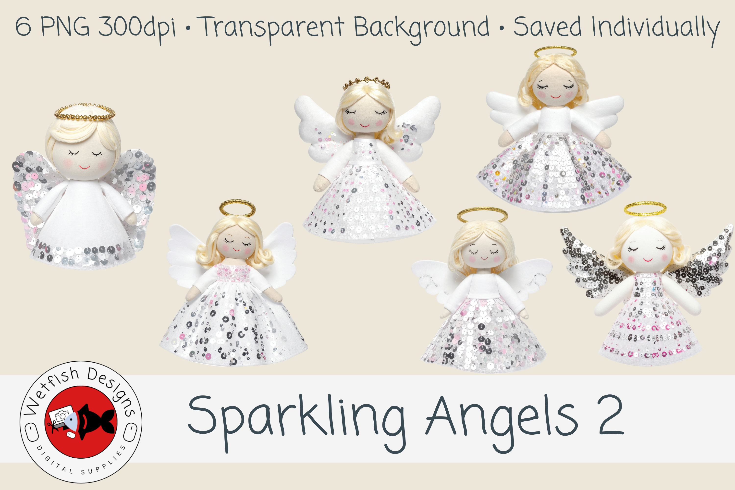 Sparkling Angels 2 – 6 PNG Clipart