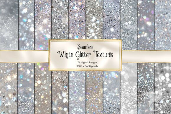 White Glitter Textures