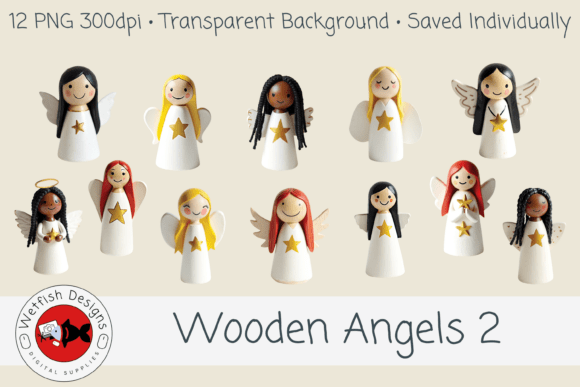 Wooden Angels 2 – 12 PNG Clipart