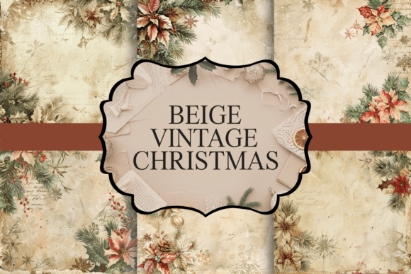Beige Vintage Christmas