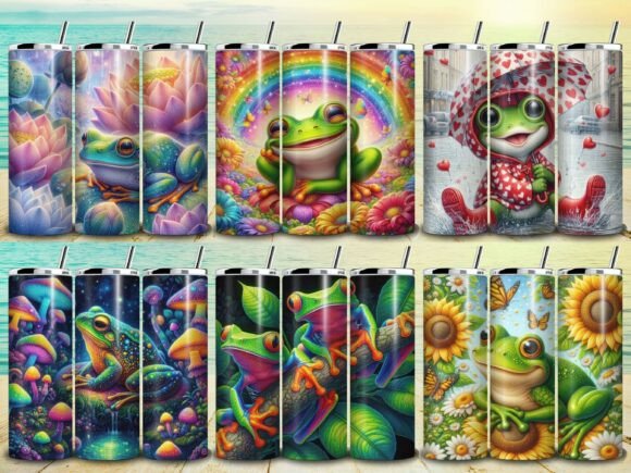 Frog Tumbler Wraps - 6 Designs