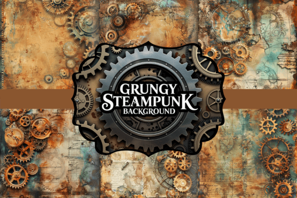 Grungy Steampunk Background