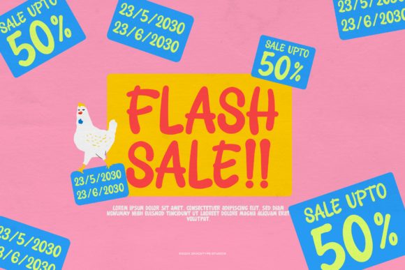 Jolly Blump Font PNG with transparent background - Preview 1