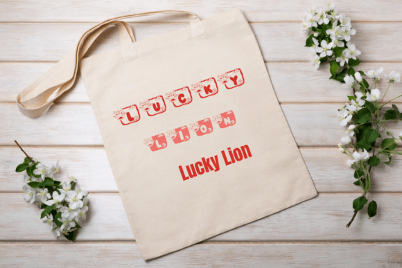 Lucky Lion Font PNG with transparent background - Preview 5