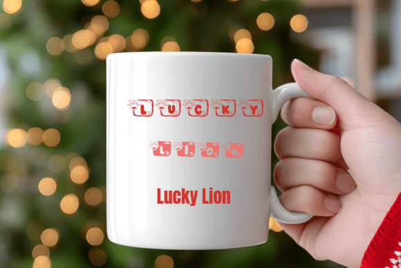 Lucky Lion Font PNG with transparent background - Preview 6