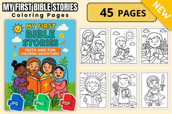 My First Bible Stories Coloring
