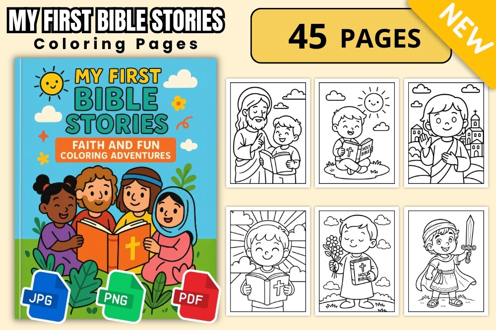 My First Bible Stories Coloring
