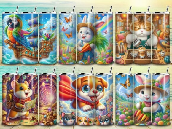 Pets Tumbler Wrap - 6 Design