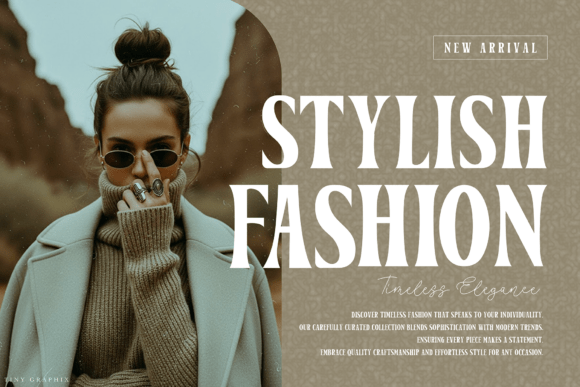Premium Look Duo Font PNG with transparent background - Preview 1