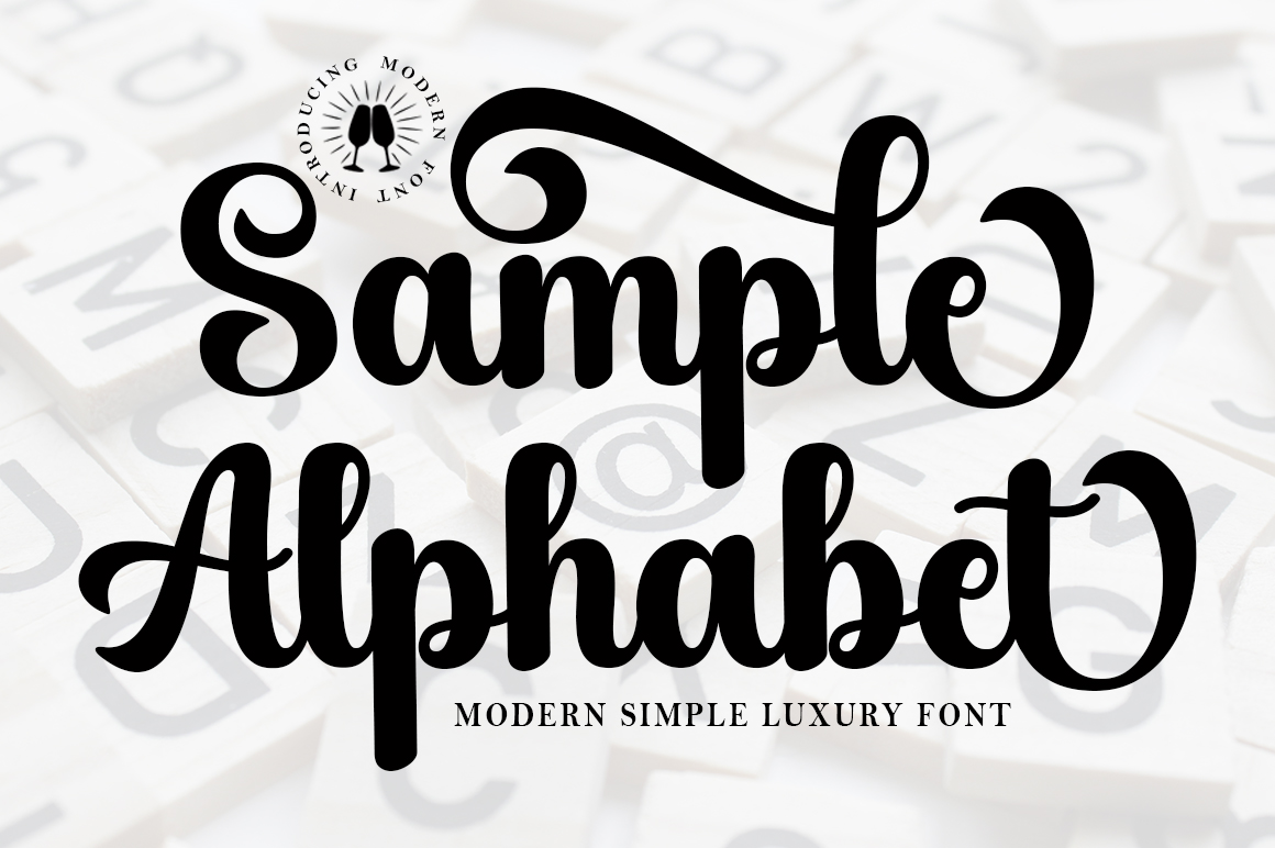 Sample Alphabet Font by Diorde Studio preview