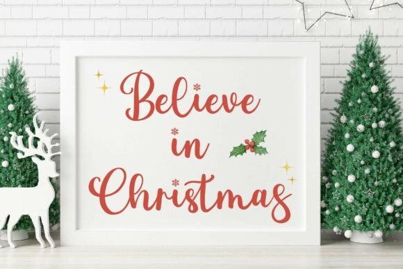 Snow Christmas Duo Font PNG with transparent background - Preview 5