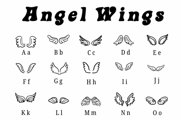 Angel Wings Font - Preview 1