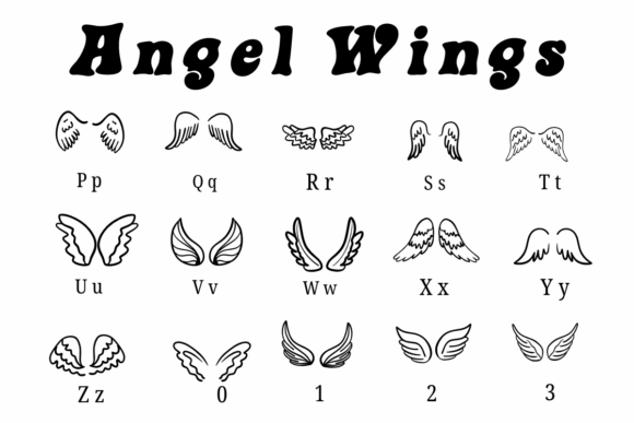 Angel Wings Font - Preview 2