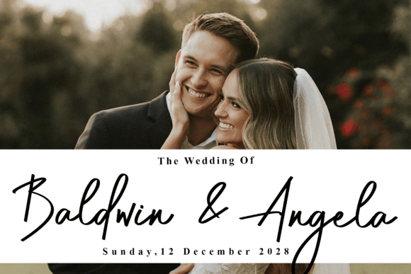 Antonio Signature Font PNG with transparent background - Preview 2