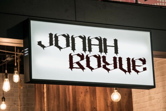 Black Phobia Font - Preview 1