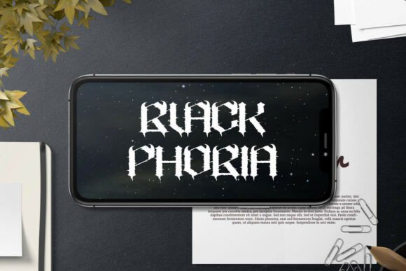 Black Phobia Font - Preview 2