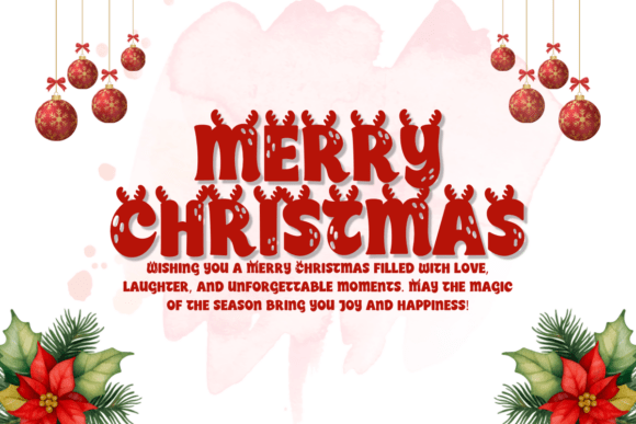 Christmas Reindeer Font - Preview 2