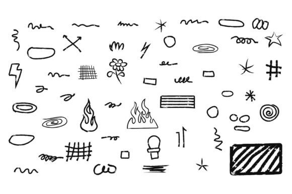 Collection of Hand-Drawn Doodle Elements