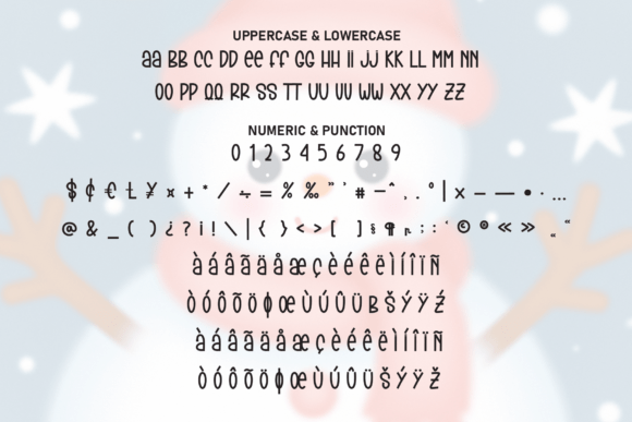 Cutes Snowman Font - Preview 6