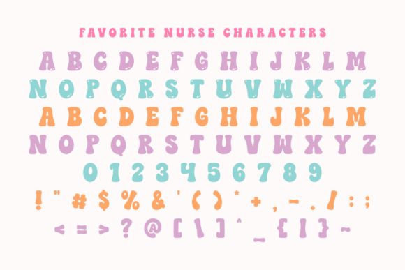 Favorite Nurse Font PNG with transparent background - Preview 1