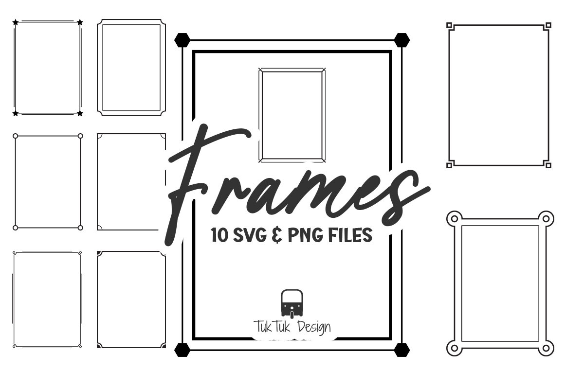 Frames, SVG & PNG Border, Elements