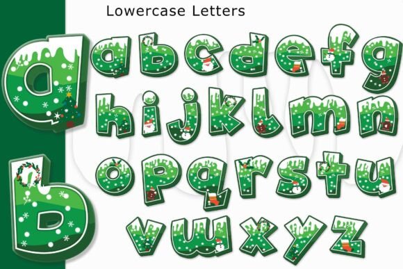Greenhollypop Font PNG with transparent background - Preview 2