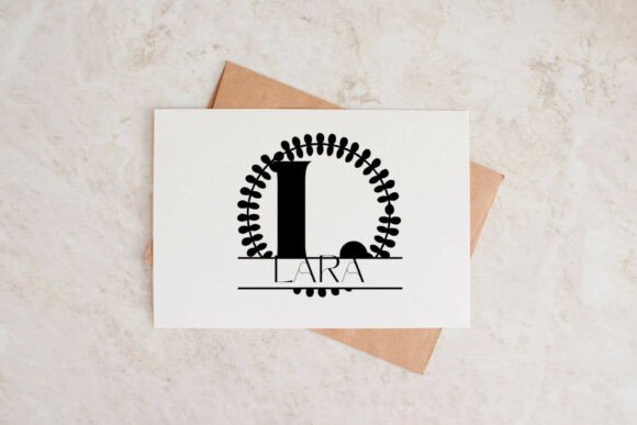 Kingsleigh Split Monogram Font PNG with transparent background - Preview 2