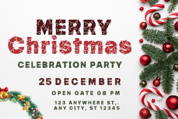 Merry Rope Font PNG with transparent background - Preview 2